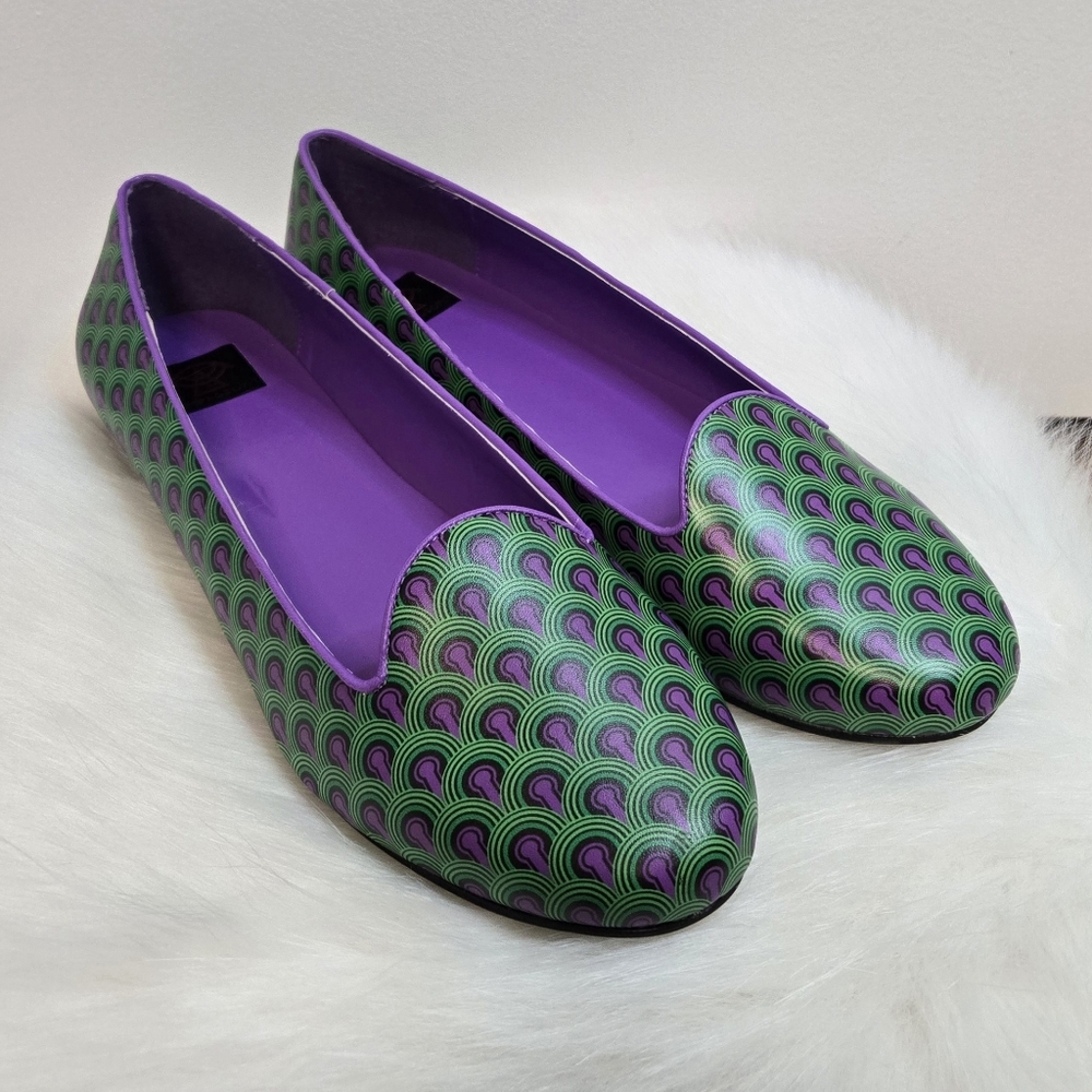 NIB Strange Cvlt Room 237 The Shining Patterned Loafers - SOLD OUT RARE Vegan
